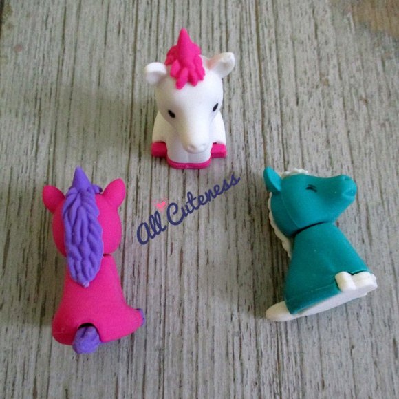 🎀 3D Unicorn Erasers - Picture 3 of 5